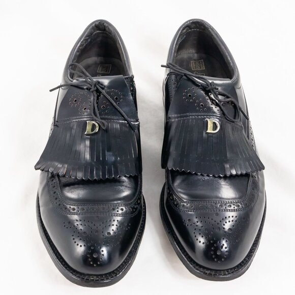 Dexter Other - Vintage Dexter Medina Golf Shoes Black Brogue Cap Toe Kiltie Derby 11.5D